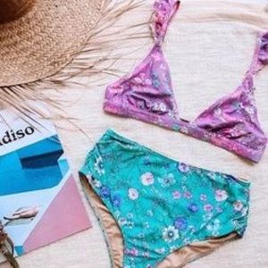 SPELL Gypsy Flower Child Bikini Bottom XS Pant